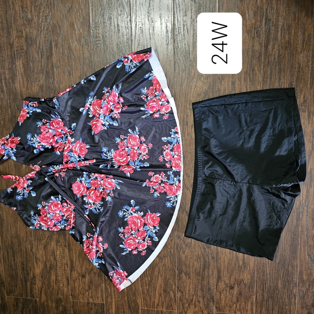 New swimming tankini set size  24w